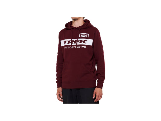 100 TFR Hoodie Large Dark Red Shirt