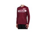 Load image into Gallery viewer, 100 TFR Airmatic Long Sleeve Large Dark Red Jersey