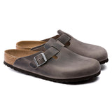 Load image into Gallery viewer, Unisex Boston Soft Footbed Oiled Leather  Iron Regular/Wide