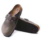 Load image into Gallery viewer, Unisex Boston Soft Footbed Oiled Leather  Iron Medium/Narrow