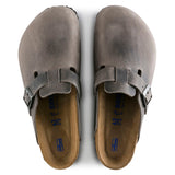 Load image into Gallery viewer, Unisex Boston Soft Footbed Oiled Leather  Iron Regular/Wide