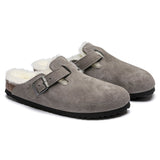 Load image into Gallery viewer, Unisex Boston Shearling Suede Leather Stone Coin Medium/Narrow
