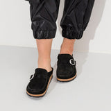 Load image into Gallery viewer, Women's Buckley Suede Leather Black Medium/Narrow