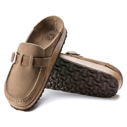 Women's Buckley Suede Leather Gray Taupe Medium/Narrow