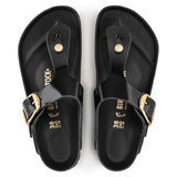 Load image into Gallery viewer, Women's Gizeh Big Buckle Natural Leather Patent High Shine Black Regular/Wide