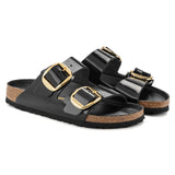 Load image into Gallery viewer, Women's Arizona Big Buckle Natural Leather Patent High Shine Black Medium/Narrow