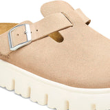 Load image into Gallery viewer, Unisex Boston Chunky Suede Leather Warm Sand Medium/Narrow