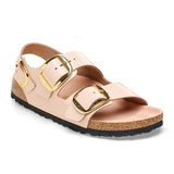 Load image into Gallery viewer, Women's Milano Big Buckle Natural Leather Patent High Shine New Beige Medium/Narrow