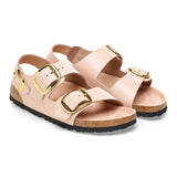 Load image into Gallery viewer, Women's Milano Big Buckle Natural Leather Patent High Shine New Beige Medium/Narrow
