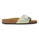 Load image into Gallery viewer, Unisex Madrid Big Buckle Natural Leather Patent Faded Lime Medium/Narrow