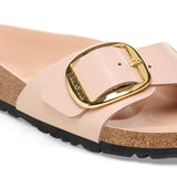 Load image into Gallery viewer, Women's Madrid Big Buckle Natural Leather Patent High Shine New Beige Medium/Narrow