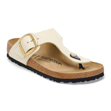 Load image into Gallery viewer, Women's Gizeh Big Buckle Nubuck Leather Ecru Regular/Wide