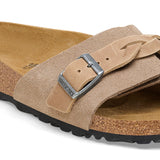 Load image into Gallery viewer, Women's Oita Braided Suede Leather Taupe Medium/Narrow