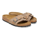 Load image into Gallery viewer, Women's Oita Braided Suede Leather Taupe Medium/Narrow