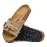 Load image into Gallery viewer, Women's Oita Braided Suede Leather Taupe Medium/Narrow