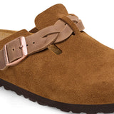 Load image into Gallery viewer, Women's Boston Braided Suede Leather Mink Medium/Narrow
