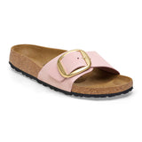 Load image into Gallery viewer, Unisex Madrid Big Buckle Natural Leather Patent  Soft Pink Medium/Narrow