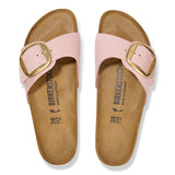 Load image into Gallery viewer, Unisex Madrid Big Buckle Natural Leather Patent  Soft Pink Medium/Narrow