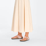 Load image into Gallery viewer, Women's Gizeh Big Buckle Nubuck Leather Soft Pink Regular/Wide