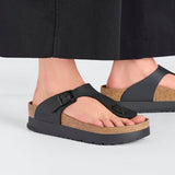 Load image into Gallery viewer, Women's Gizeh Flex Platform Birko-Flor Black Regular/Wide