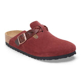 Load image into Gallery viewer, Women's Boston Braided Suede Leather Zinfandel Medium/Narrow