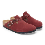 Load image into Gallery viewer, Women's Boston Braided Suede Leather Zinfandel Medium/Narrow