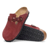 Load image into Gallery viewer, Women's Boston Braided Suede Leather Zinfandel Medium/Narrow