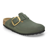 Load image into Gallery viewer, Women's Boston Big Buckle Nubuck Leather Thyme Medium/Narrow