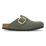 Load image into Gallery viewer, Women's Boston Big Buckle Nubuck Leather Thyme Medium/Narrow