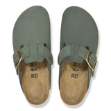 Load image into Gallery viewer, Women's Boston Big Buckle Nubuck Leather Thyme Medium/Narrow