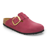 Load image into Gallery viewer, Women's Boston Big Buckle Nubuck Leather Berry Crush Medium/Narrow