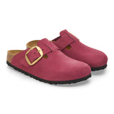 Load image into Gallery viewer, Women's Boston Big Buckle Nubuck Leather Berry Crush Medium/Narrow