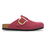 Load image into Gallery viewer, Women's Boston Big Buckle Nubuck Leather Berry Crush Medium/Narrow