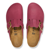 Load image into Gallery viewer, Women's Boston Big Buckle Nubuck Leather Berry Crush Medium/Narrow