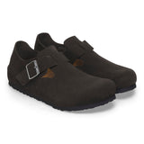 Load image into Gallery viewer, Unisex London Suede Leather Black Regular/Wide
