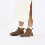 Load image into Gallery viewer, Uppsala Mid Shearling Suede Leather Regular/Wide Dark Tea