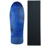 Load image into Gallery viewer, Moose Old School Deck 10" x 30" Stained Blue with Griptape