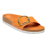 Load image into Gallery viewer, Women's Madrid Big Buckle Natural Leather Patent High-Shine Kurkuma