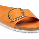 Load image into Gallery viewer, Women's Madrid Big Buckle Natural Leather Patent High-Shine Kurkuma