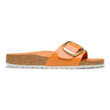 Load image into Gallery viewer, Women's Madrid Big Buckle Natural Leather Patent High-Shine Kurkuma