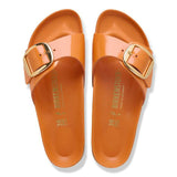 Load image into Gallery viewer, Women's Madrid Big Buckle Natural Leather Patent High-Shine Kurkuma