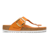 Load image into Gallery viewer, Women's Gizeh Big Buckle Natural Leather Patent High-Shine Kurkuma