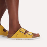 Load image into Gallery viewer, Women's Arizona Big Buckle Natural Leather Patent High-Shine Ochre