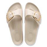 Load image into Gallery viewer, Women's Madrid Big Buckle Natural Leather Patent High-Shine Oyster Medium/Narrow