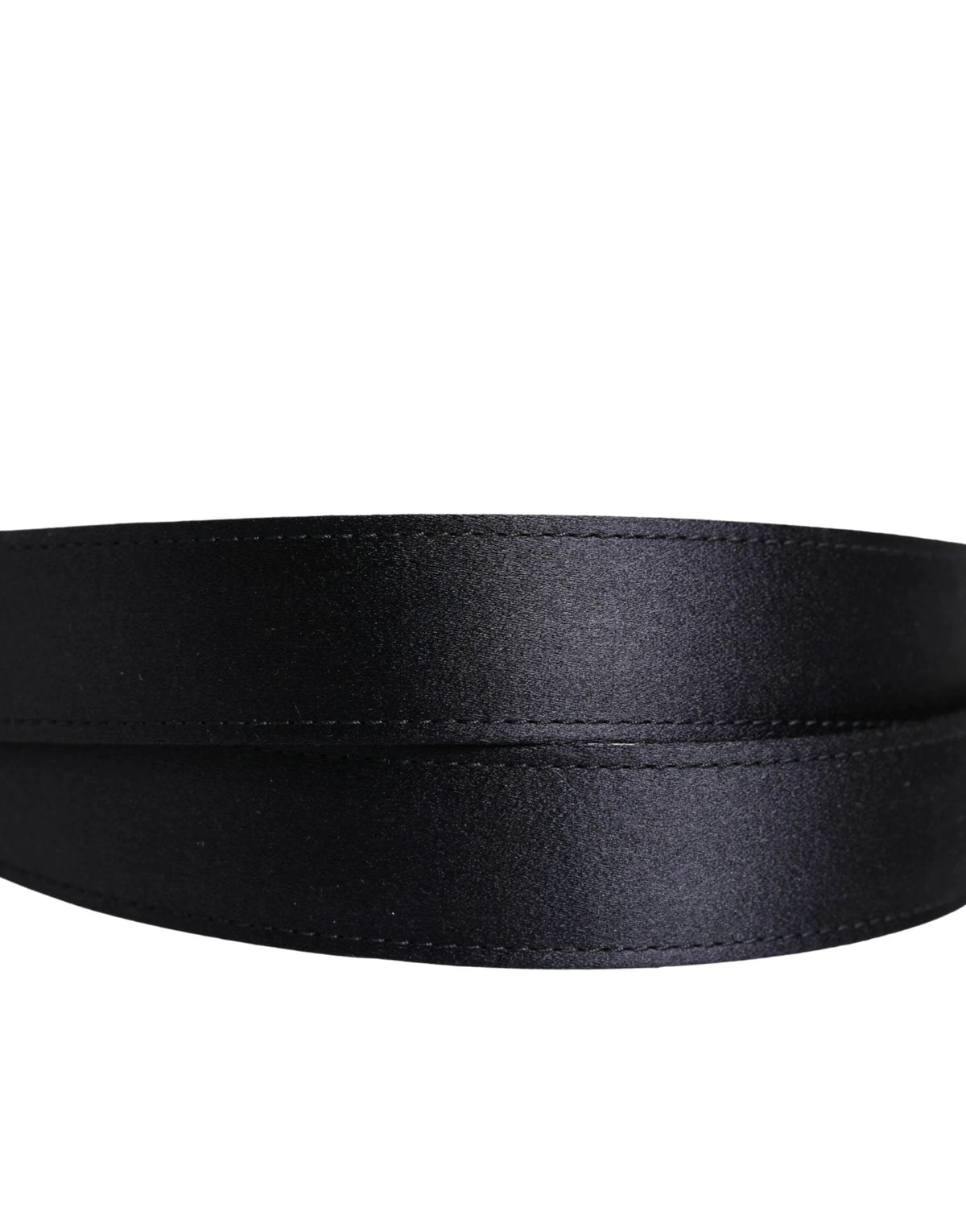 Dolce & Gabbana Men Black Classic Viscose Metal Buckle Belt