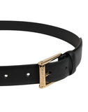 Load image into Gallery viewer, Dolce &amp; Gabbana Men Black Classic Leather Metal Buckle Belt