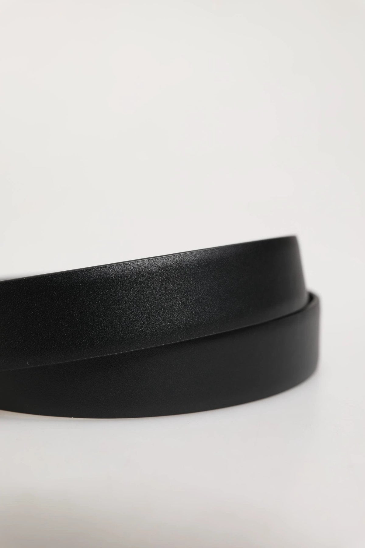 Dolce & Gabbana Men Black Classic Leather Metal Buckle Belt