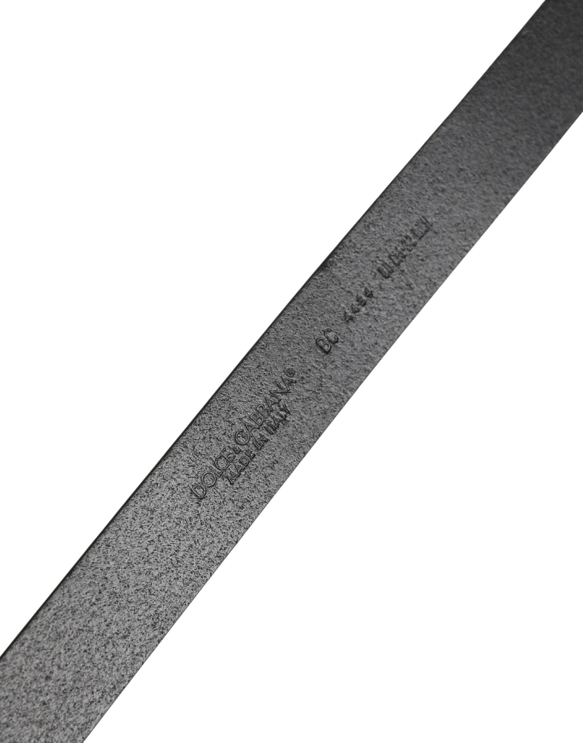 Dolce & Gabbana Men Black Classic Leather Metal Buckle Belt