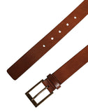Load image into Gallery viewer, Dolce &amp; Gabbana Men Brown Leather Classic Metal Buckle Belt