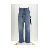 Load image into Gallery viewer, Darkpark Blue Cotton Relaxed Fit Jeans